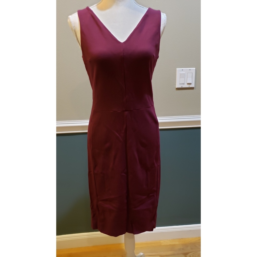 M.M. Lafleur raspberry shell dress